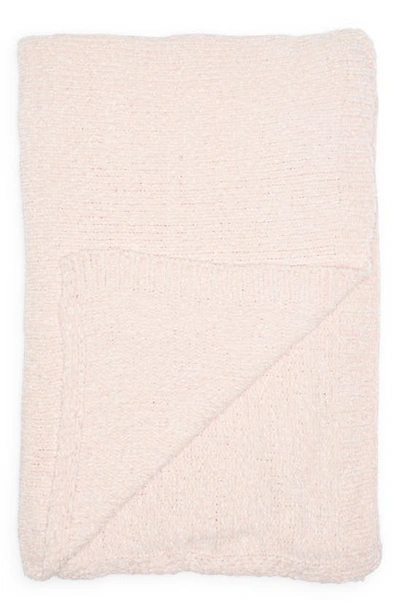 Shop Bcbg Chenille Knit Throw Blanket In Mauve Pink