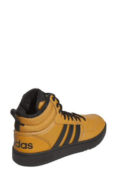 Shop Adidas Originals Hoops 3.0 Mid Sneaker In Black/ Brown