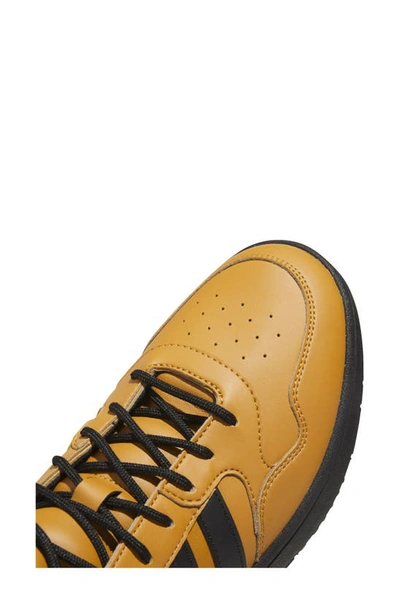 Shop Adidas Originals Hoops 3.0 Mid Sneaker In Black/ Brown