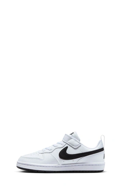 Shop Nike Kids' Court Borough Low Recraft Sneaker In White/ Black