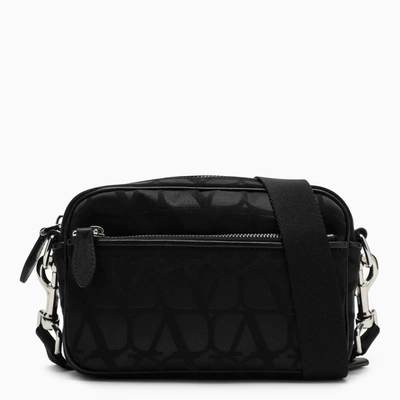 Shop Valentino Black Iconographe Shoulder Bag