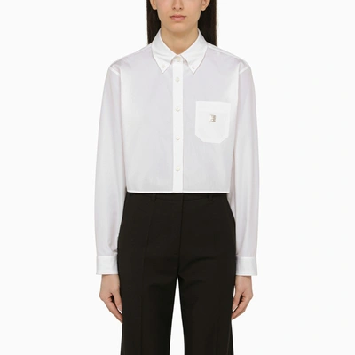 Shop Givenchy Short White Cotton Shirt