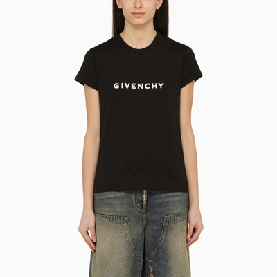 Shop Givenchy | Black Crew-neck T-shirt With Logo