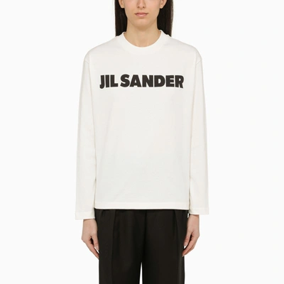 Shop Jil Sander | White Long-sleeved T-shirt