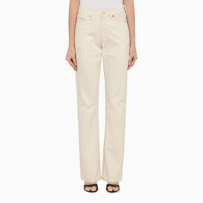 Shop Calvin Klein | Ecru Denim Trousers In White