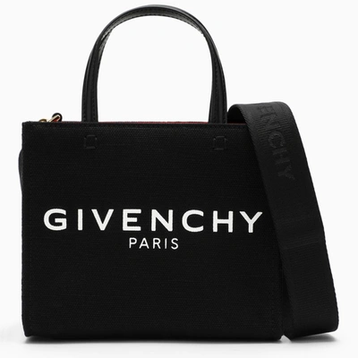 Shop Givenchy Black Canvas Mini Tote