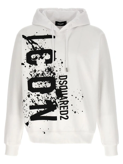 Shop Dsquared2 'icon' Hoodie In White/black
