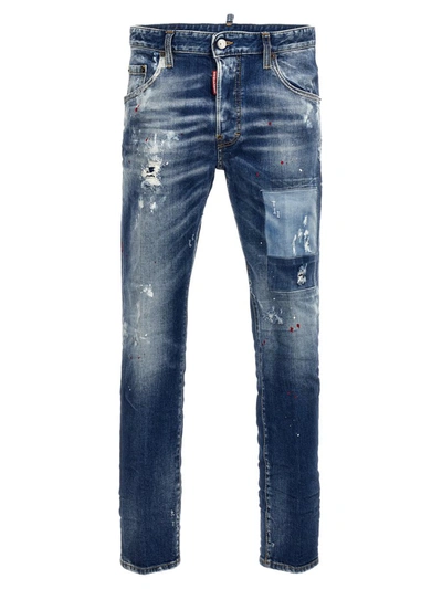 Shop Dsquared2 'skater' Jeans In Blue
