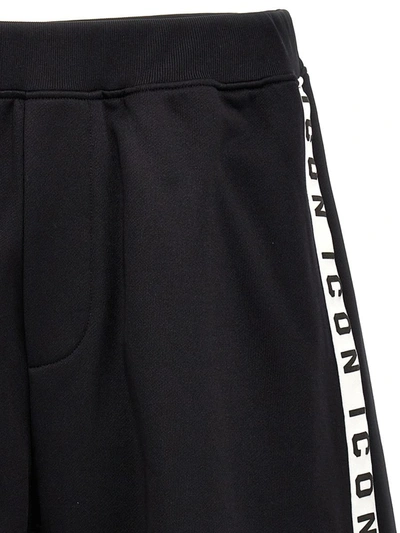 Shop Dsquared2 Logo Band Bermuda Shorts In White/black