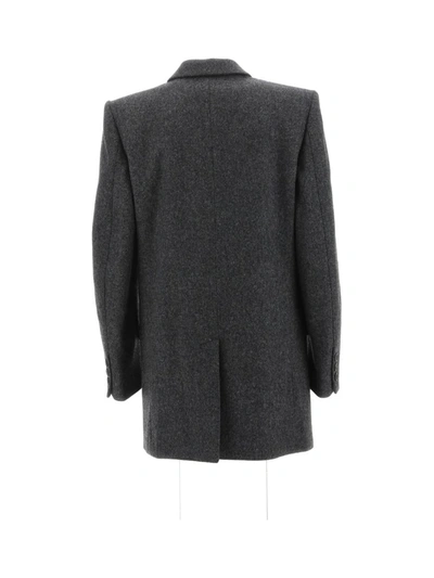 Isabel Marant Floyd Double-breasted Wool Coat In Grey