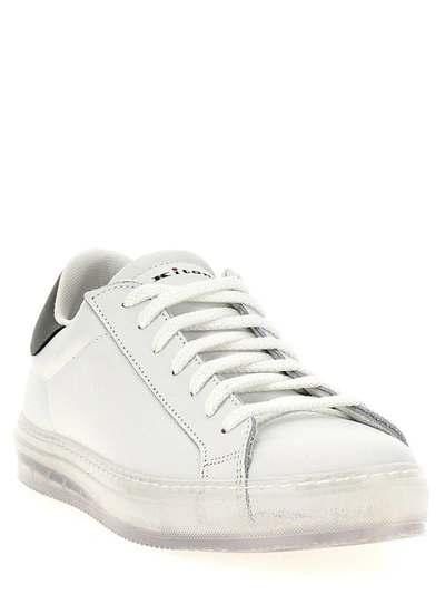 Shop Kiton 'ussa088' Sneakers In Gray