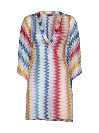 Shop Missoni Dresses In Multicolour