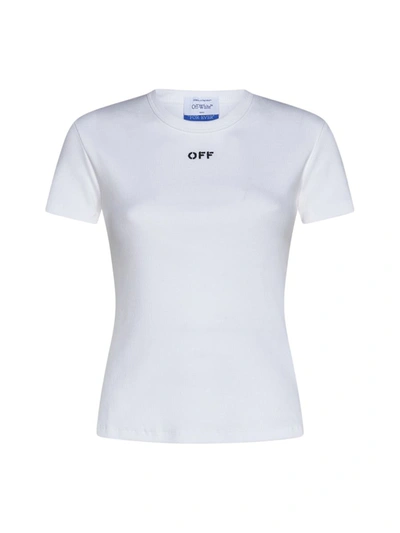 Shop Off-white Off T-shirts And Polos In White