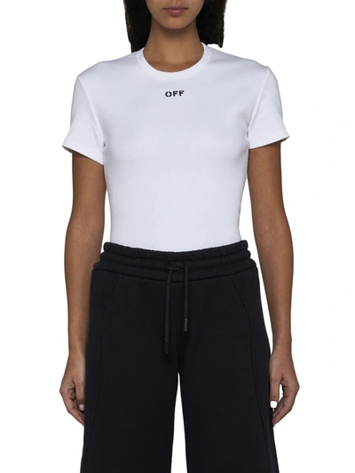 Shop Off-white Off T-shirts And Polos In White