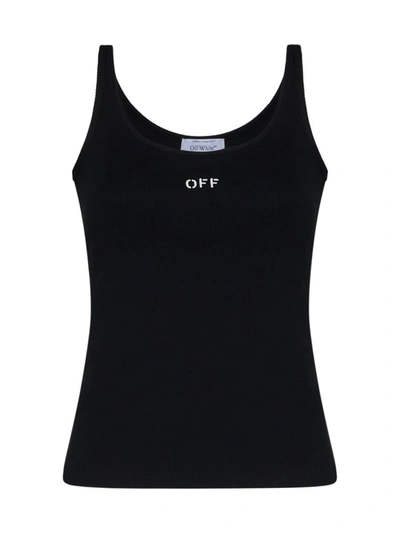 Shop Off-white Off White Top In Black