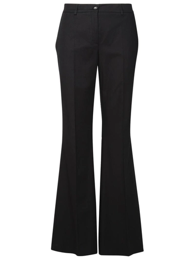 Shop Dolce & Gabbana Black Cotton Trousers
