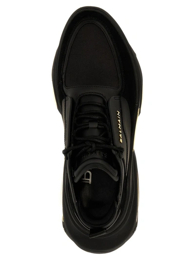 Shop Balmain 'b-bold' Sneakers In Black