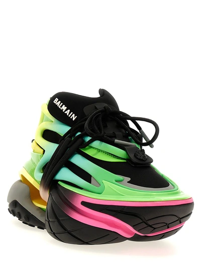 Shop Balmain 'unicorn' Sneakers In Multicolor