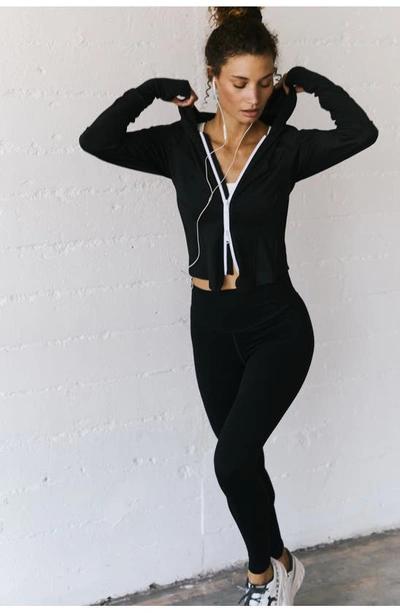 Shop Fp Movement By Free People Playin' For Keeps Track Jacket In Black Combo