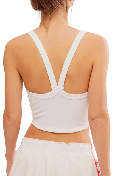 Fp Movement All Clear Rib Crop Camisole In White