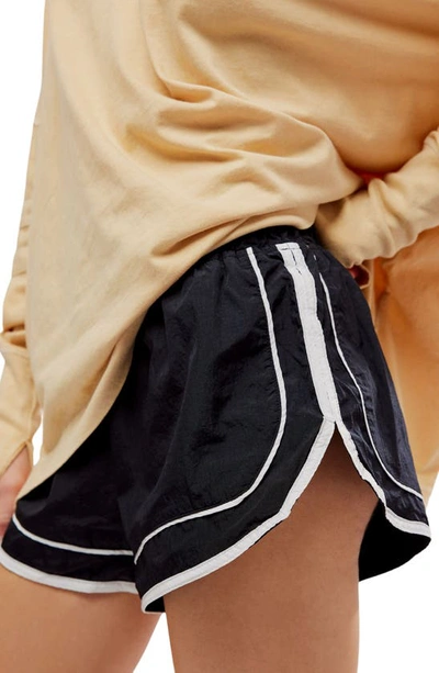 Fp Movement Varsity Blues Athletic Shorts In Black Combo