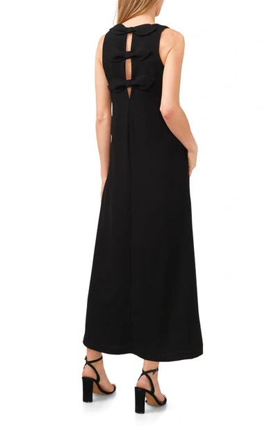 Shop Cece Bow Back Sleeveless Maxi Dress In Rich Black