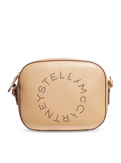 Shop Stella Mccartney Camera Bag Small Star Logo In Nude & Neutrals