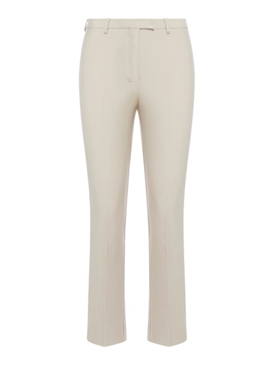Shop 's Max Mara Cotton And Viscose Trousers In Nude & Neutrals