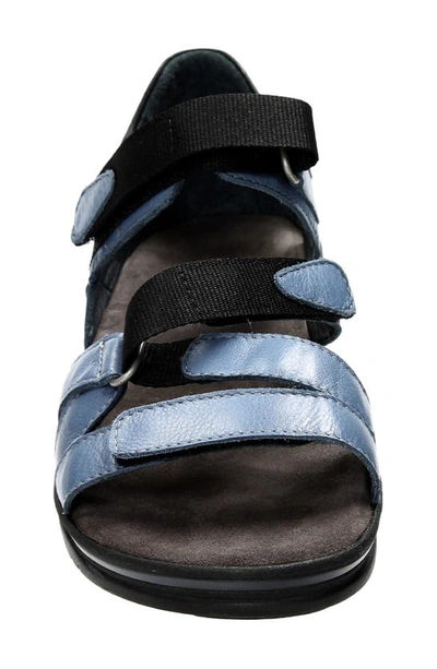Shop Wolky Desh Sandal In Jeans Savana Leather