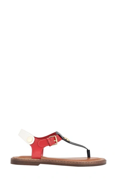 Tommy Hilfiger Women's Bennia Thong Flat Sandals In Red