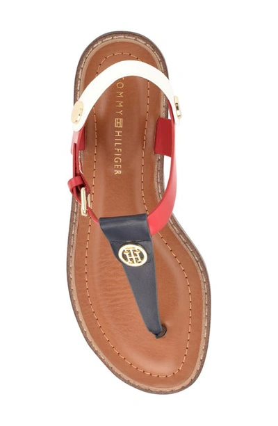 Tommy Hilfiger Women's Bennia Thong Flat Sandals In Red