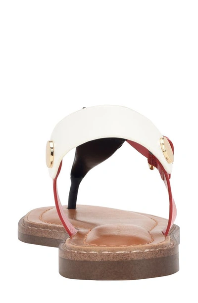 Tommy Hilfiger Women's Bennia Thong Flat Sandals In Red
