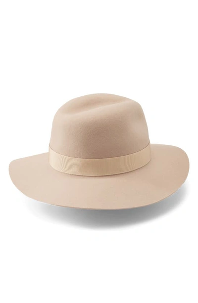 Shop Helen Kaminski Rose Conscious Merino Wool Hat In Ecru/ Sand