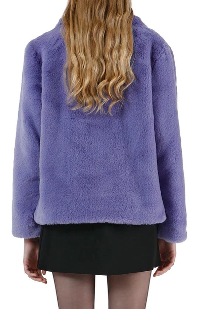 Shop Apparis Milly Pluche™ Faux Fur Short Coat In Dusk