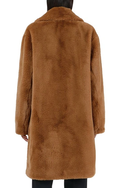 Shop Apparis Stella Pluche™ Faux Fur Coat In Biscuit