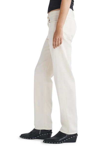 Rag & Bone Dre Featherweight Baggy Low Rise Boyfriend Jeans In Ecru