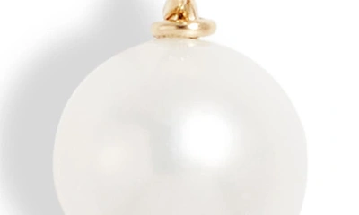 Shop Poppy Finch Cultured Pearl Pendant Necklace In 14kyg