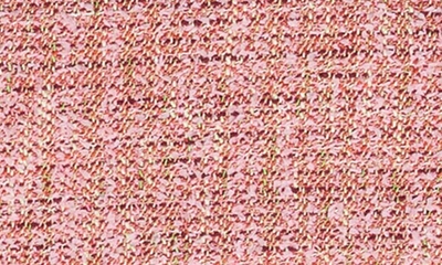 Shop St John Sleeveless Tweed Sheath Dress In Petal Pink/ Cranberry Multi