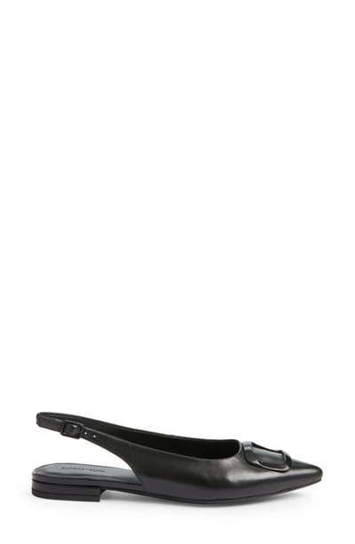 Shop Nordstrom Becca Pointed Toe Slingback Flat In Black