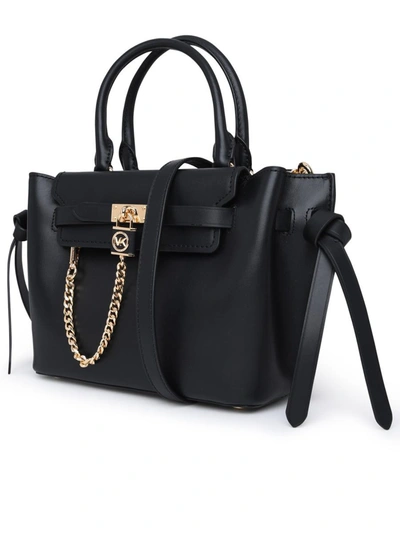 Shop Michael Michael Kors Michael Kors Leather Hamilton Legacy Bag In Black