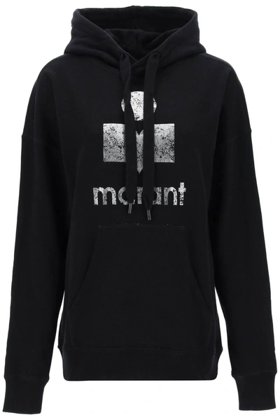 Shop Marant Etoile Isabel  Mansel Sweatshirt With Metallic Logo In Mixed Colours
