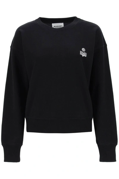 Shop Marant Etoile Isabel  Mobyla Crew-neck Sweatshirt In Black