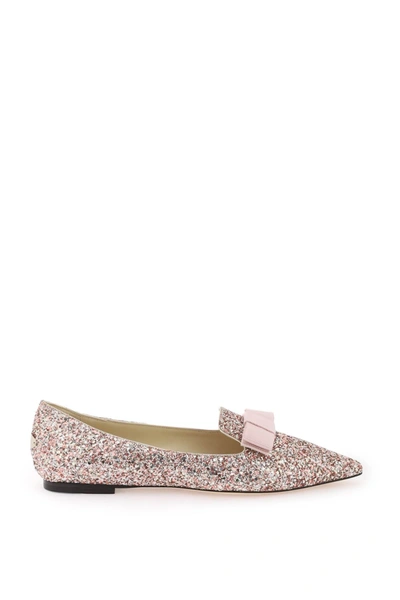 Shop Jimmy Choo Gala Ballet Flats In Pink