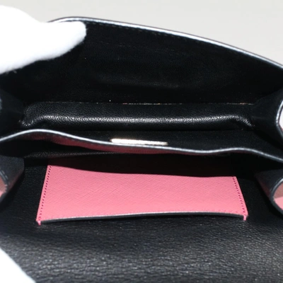 Shop Prada Saffiano Pink Leather Clutch Bag ()