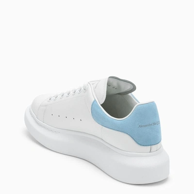 Shop Alexander Mcqueen And Power Blue Oversized Sneakers In White