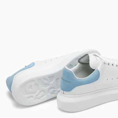 Shop Alexander Mcqueen And Power Blue Oversized Sneakers In White