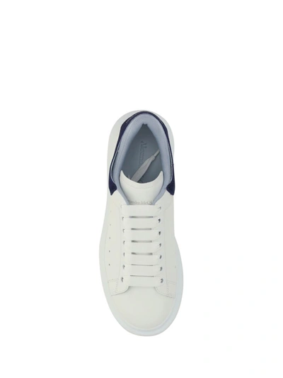 Shop Alexander Mcqueen Sneakers In White/navy/lig Blue