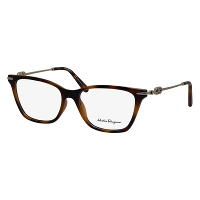Shop Ferragamo Sf 2891 214 54mm Womens Square Eyeglasses 54mm In White