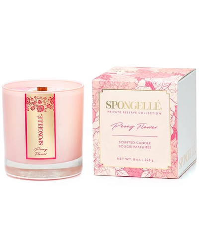 Shop Spongelle Private Reserve 8oz Hand Poured Candle: Peony Flower