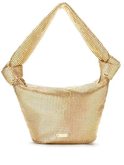 Shop Cult Gaia Gia Shoulder Bag In Brushed Brass In Multi